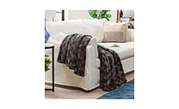 Chanasya Premium Soft Wave Faux Fur Throw Blanket - Soft, Lightweight Reversible Sherpa & Minky 50" x 65” Yellow Solid