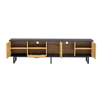 Streamdale Furniture 80" Modern Tv Console with Cabinets and Shelves