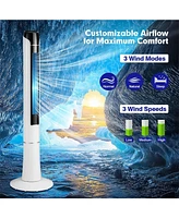 Skonyon Portable 48 Inches Tower Fan with Remote Control-White