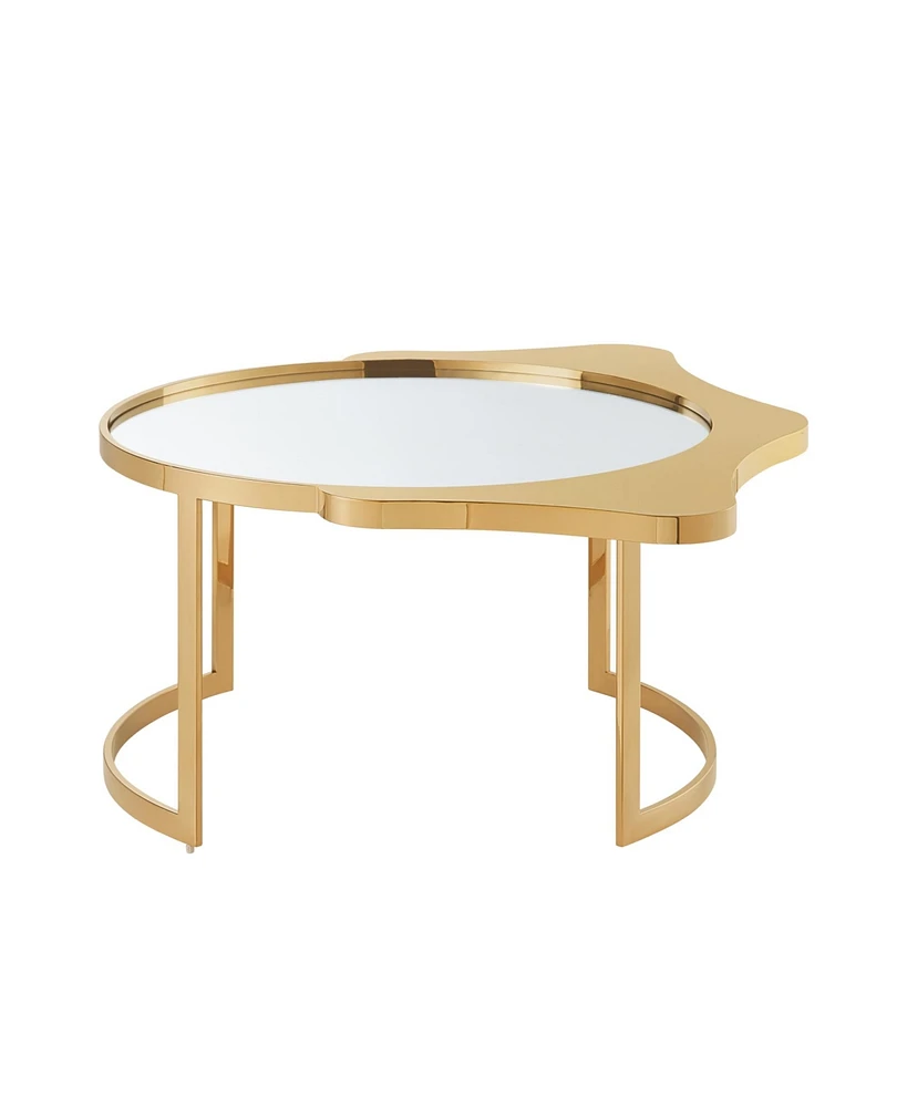 Inspired Home Janine Round Coffee Table