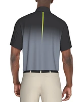 Pga Tour Men's Ombre Short Sleeve Performance Polo Shirt