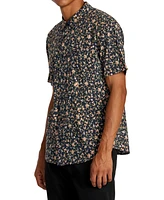 Rvca Men's Botanical Short Sleeve Shirt