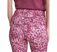 Dkny Sport Women's High-Rise Printed 7/8 Leggings