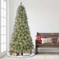 Puleo 7.5-ft. Windsor Spruce Tree with 500 Clear Lights & Stand