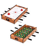 Sugift 2-in-1 Indoor/Outdoor Air Hockey Foosball Game Table