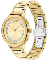 Movado Women's Bold Evolution 2.0 Swiss Quartz Ionic Plated Light Gold Steel Watch 34mm - Gold