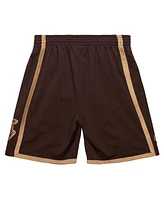 Mitchell & Ness Men's Brown Los Angeles Lakers 1997-98 Hardwood Classics Lux Swingman Shorts