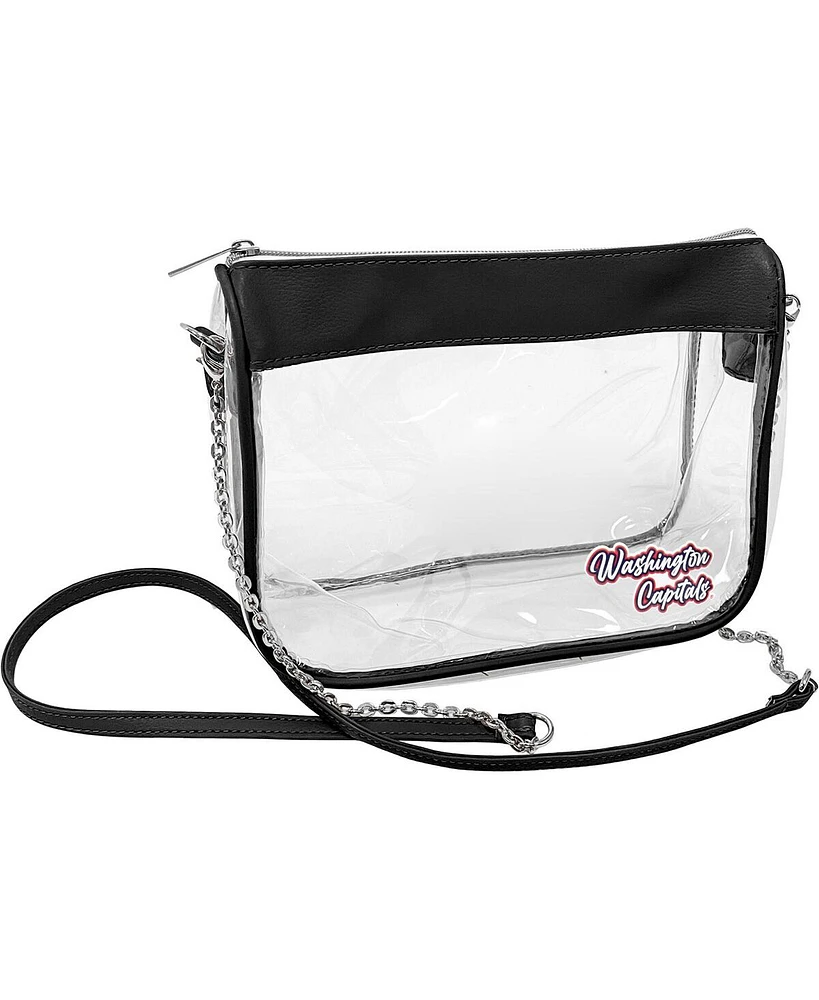 Logo Brands Washington Capitals Hype Stadium Crossbody Clear Bag