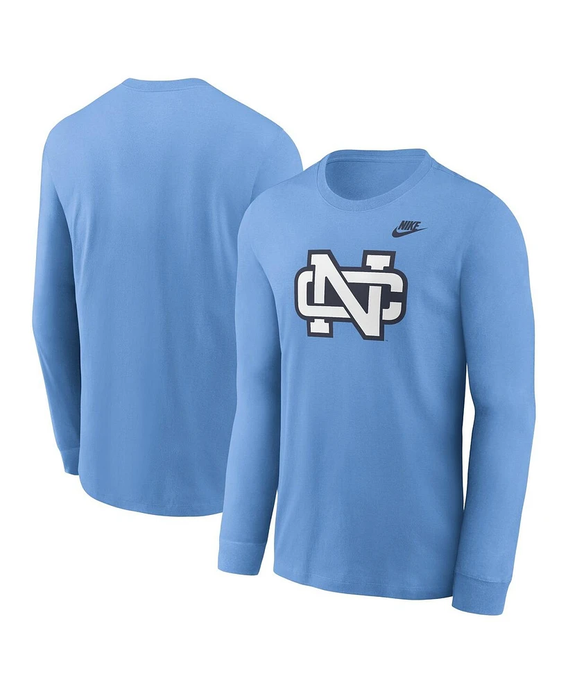 Nike Men's Carolina Blue North Tar Heels Legacy Primary Logo Long Sleeve T-Shirt