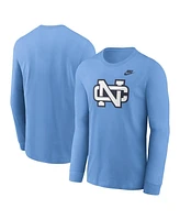 Nike Men's Carolina Blue North Tar Heels Legacy Primary Logo Long Sleeve T-Shirt