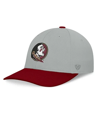 Top of the World Men's Gray/Garnet Florida State Seminoles Mick Flex Hat