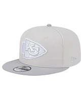 New Era Men's Stone/Gray Kansas City Chiefs Two-Tone Color Pack 9FIFTY Snapback Hat