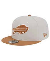 New Era Men's Stone/Brown Buffalo Bills Two-Tone Color Pack 9FIFTY Snapback Hat