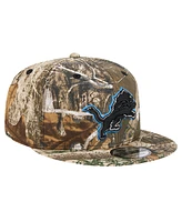 New Era Men's Realtree Camo Detroit Lions Active 9FIFTY Snapback Hat