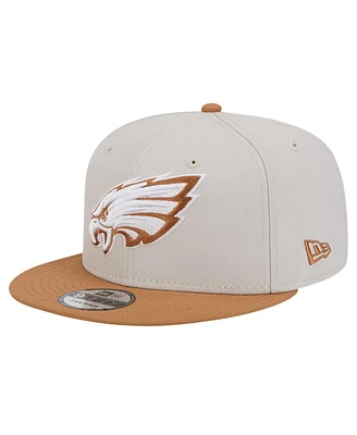 New Era Men's Stone/ Philadelphia Eagles Two-Tone Color Pack 9FIFTY Snapback Hat