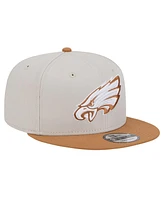 New Era Men's Stone/ Philadelphia Eagles Two-Tone Color Pack 9FIFTY Snapback Hat