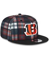 New Era Men's Black Cincinnati Bengals 2024 Sideline Statement 9FIFTY Snapback Hat