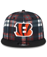 New Era Men's Black Cincinnati Bengals 2024 Sideline Statement 9FIFTY Snapback Hat