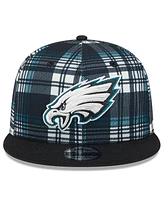 New Era Men's Black Philadelphia Eagles 2024 Sideline Statement 9FIFTY Snapback Hat