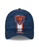 New Era Men's Navy Chicago Bears 2024 Sideline Primary Logo 39THIRTY Flex Hat