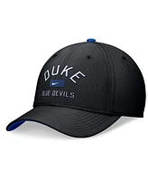 Nike Men's Black Duke Blue Devils Primetime Swoosh Flex Hat