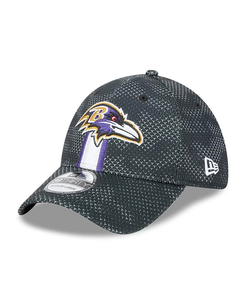 New Era Men's Black Baltimore Ravens 2024 Sideline 39THIRTY Flex Hat