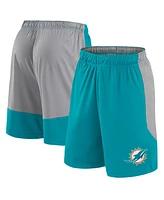 Fanatics Men's Aqua Miami Dolphins Big Tall Team Logo Shorts