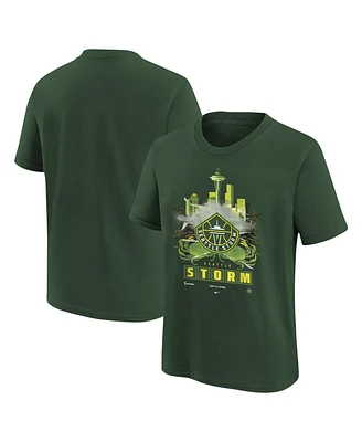 Nike Big Boys and Girls Green Seattle Storm Original Content Max90 T-Shirt