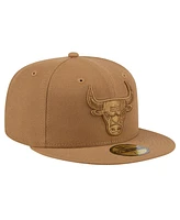 New Era Men's Tan Chicago Bulls 59FIFTY Fitted Hat