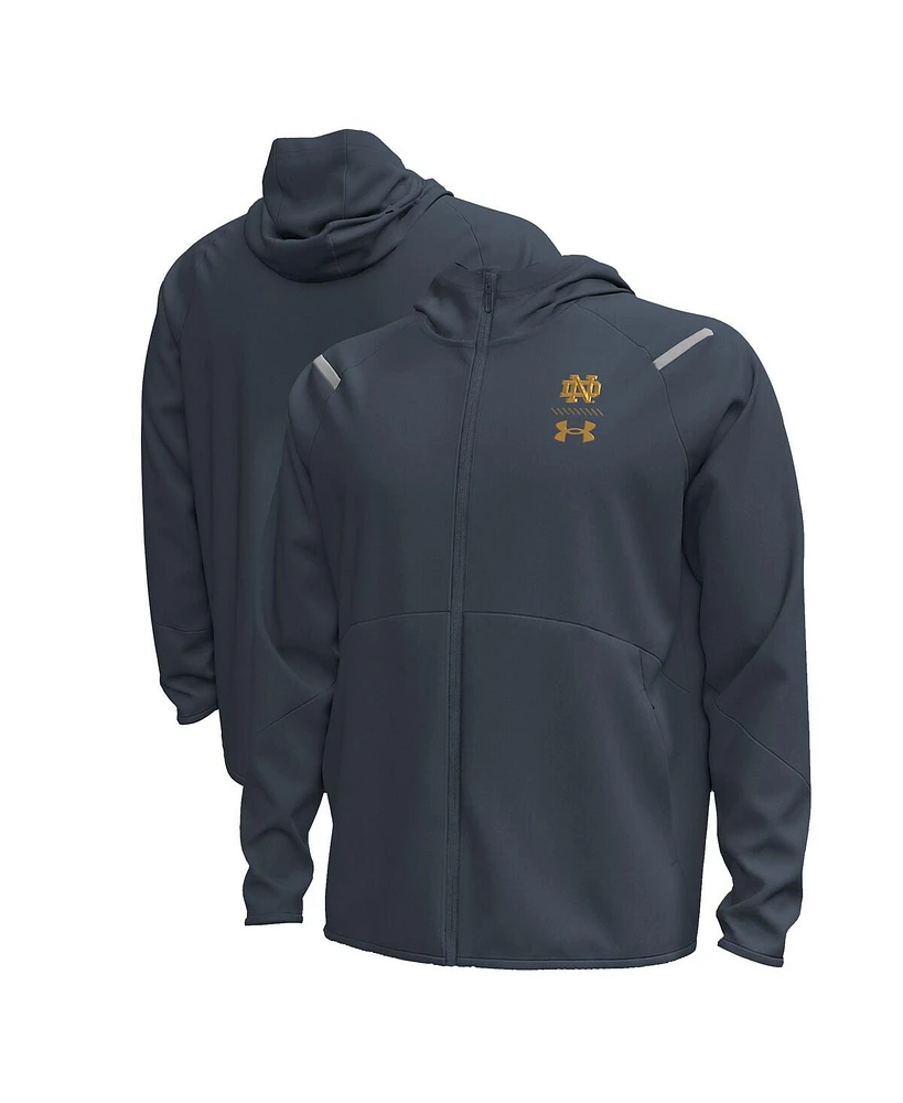 Under Armour Men's Gray Notre Dame Fighting Irish 2024 Shamrock Series Full-Zip Jacket