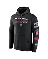 Fanatics Men's Black Team Usa All American Patches Pullover Hoodie