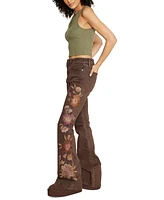 Driftwood Women's Farrah Embroidered Flare Jeans