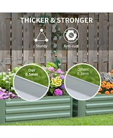 3.3' x 3.3' Galvanized Raised Garden Bed