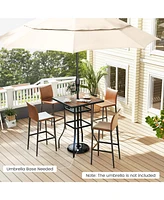 Givimo 27.5 Inches Patio Bar Table for Garden Backyard Poolside