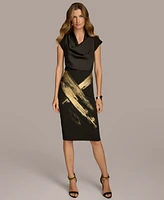 Donna Karan New York Women's Metallic-Print Skirt