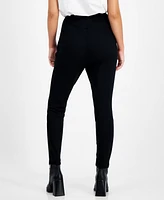 Bar Iii Petite High Waist Pull-On Ponte Leggings, Created for Macy's