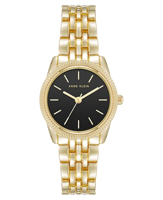 Anne Klein Women's Quartz Casual Coin Edge Gold-Tone Alloy Metal Watch