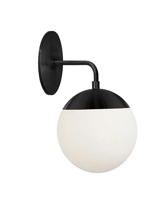 Dainolite 14" Glass, Metal Dayana Down Light Wall Sconce with Glass