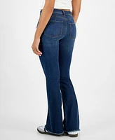 Rewash Juniors' Mid Rise Booty-Shaping Bootcut Jeans