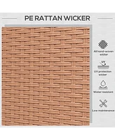 Streamdale Furniture Wicker Patio Sofa with Cushions