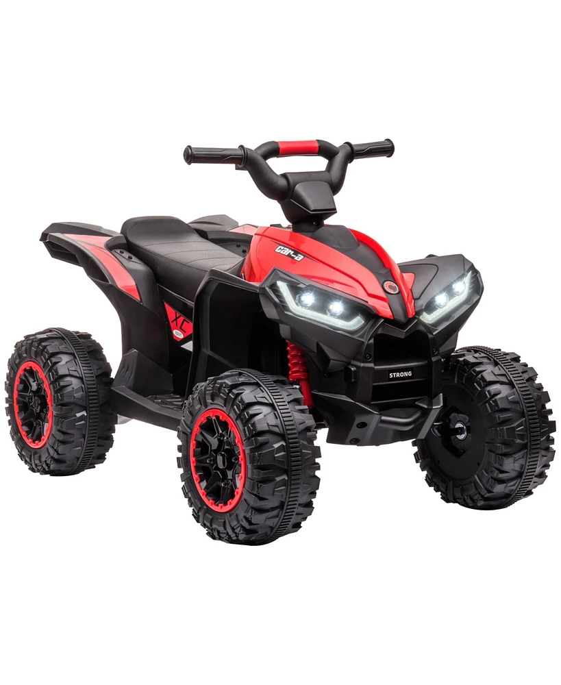 Simplie Fun Kids Electric Quad Atv: Music, Wear-Resistant Wheels