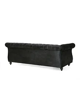 Streamdale Furniture Luxurious 7-Seater L-Shaped Velvet Sofa