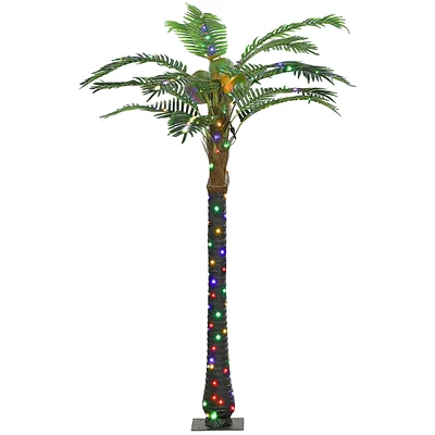 Streamdale Furniture 6' Color-Changing Lighted Palm Tree with Remote for Decor