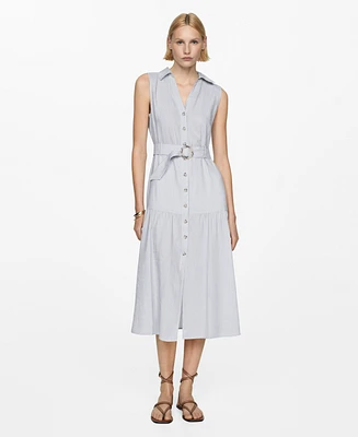 Mango Women's Belt Shirt Dress