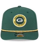 New Era Men's Green Green Bay Packers 2024 Sideline 9SEVENTY Stretch-Snap Hat