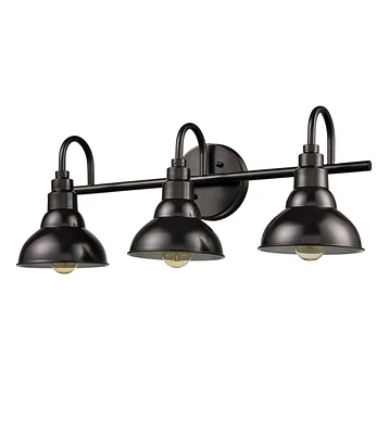 Moose Farmhouse Bath Vanity Wall Light 3-Light Barn Sconce Oil Rubbed Bronze - Oil