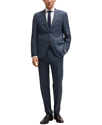 Boss by Hugo Boss Men's Micro-Patterned Regular-Fit Suit