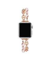 Posh Tech Women's Luna Cultivated Pearl Bracelet Band for Apple Watch 42mm, 44mm, 45mm