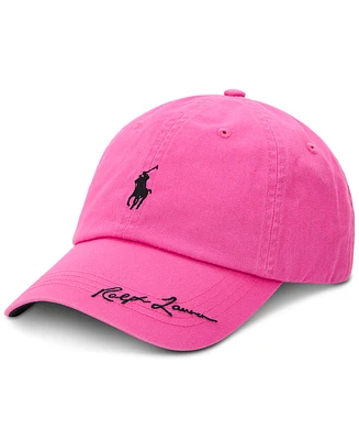 Polo Ralph Lauren Unisex Pink Pony Twill Ball Cap