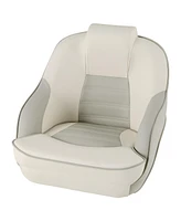 Vebreda Captain Bucket Seat with Waterproof Pvc Leather for Boat Sightseeing-White